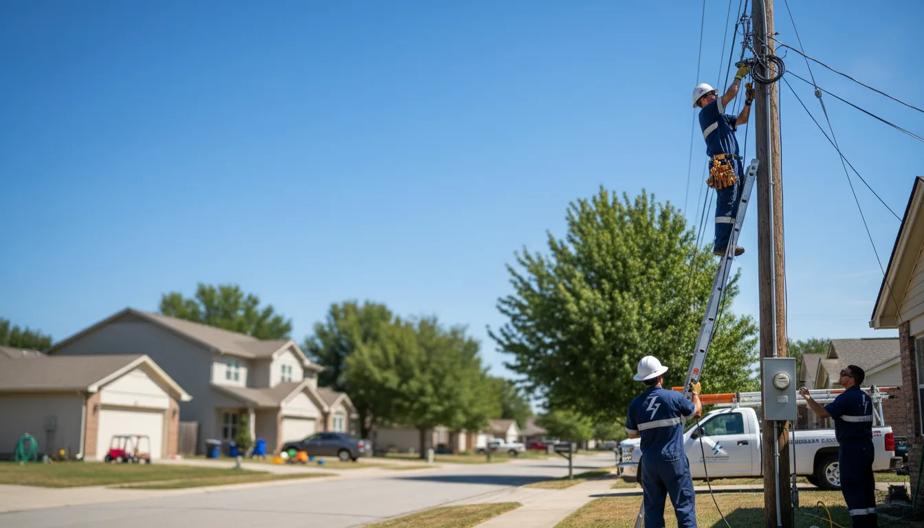 Residential electrician providing installation services in Andrews, SC